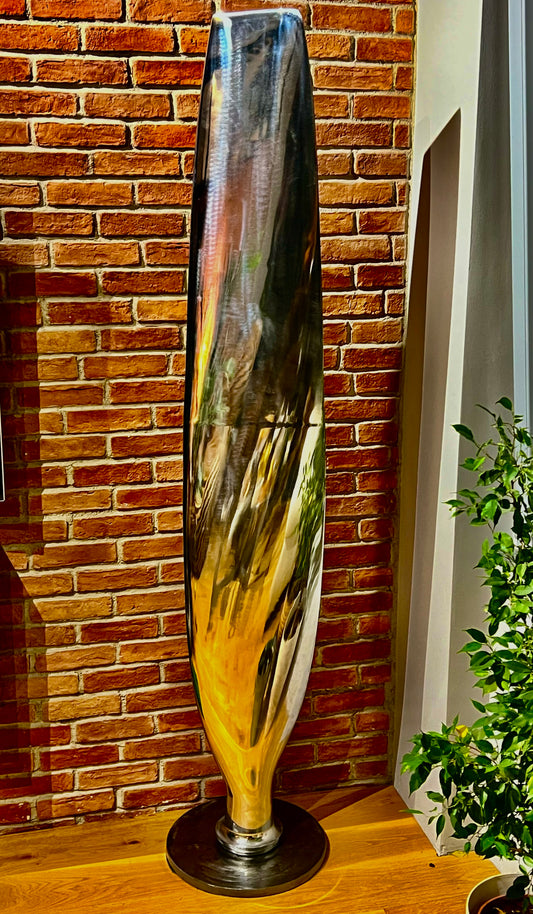 Canadair CL-215 propeller blade mirror polished