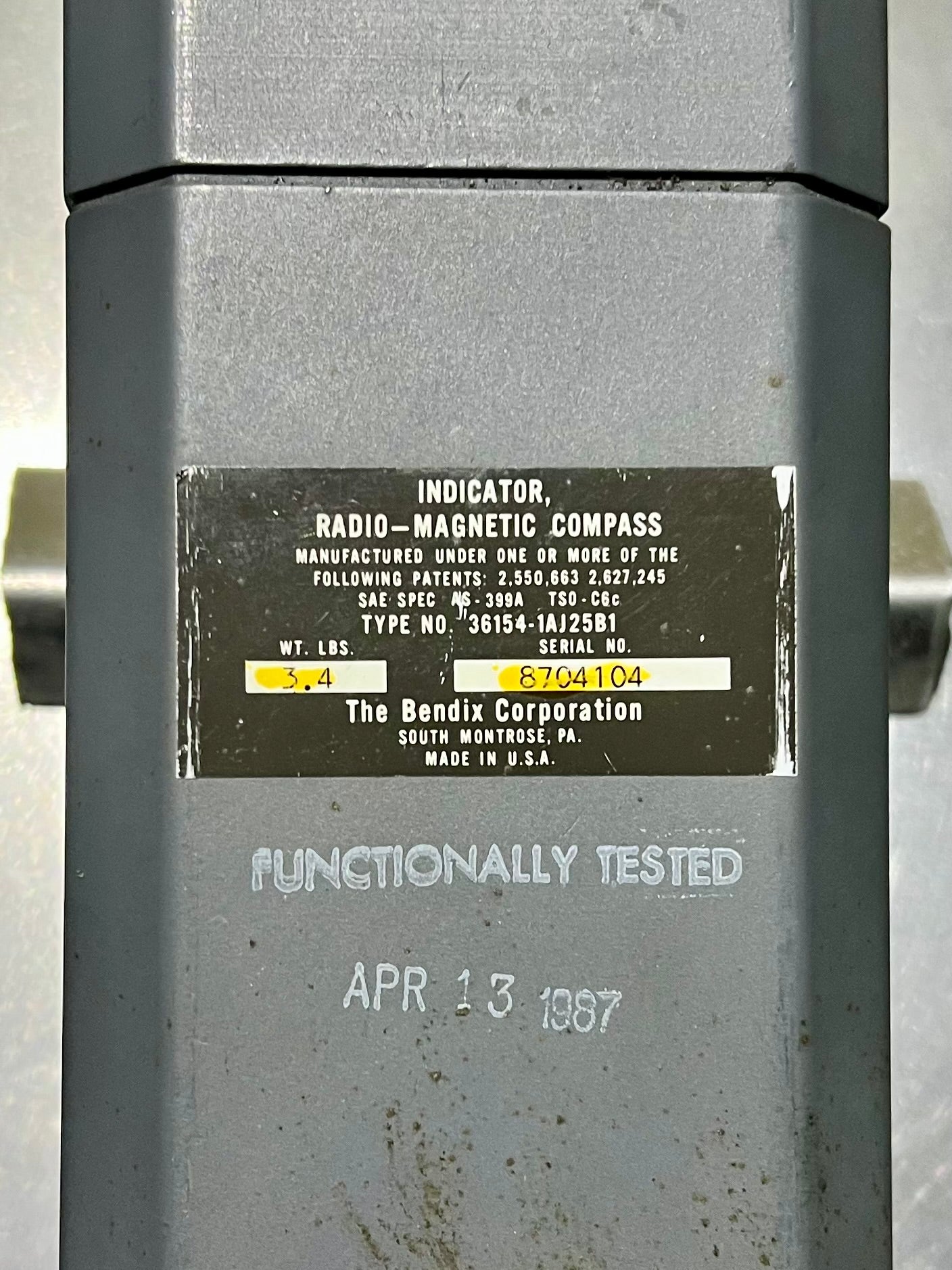 Boeing 747 Radio Magnetic Compass