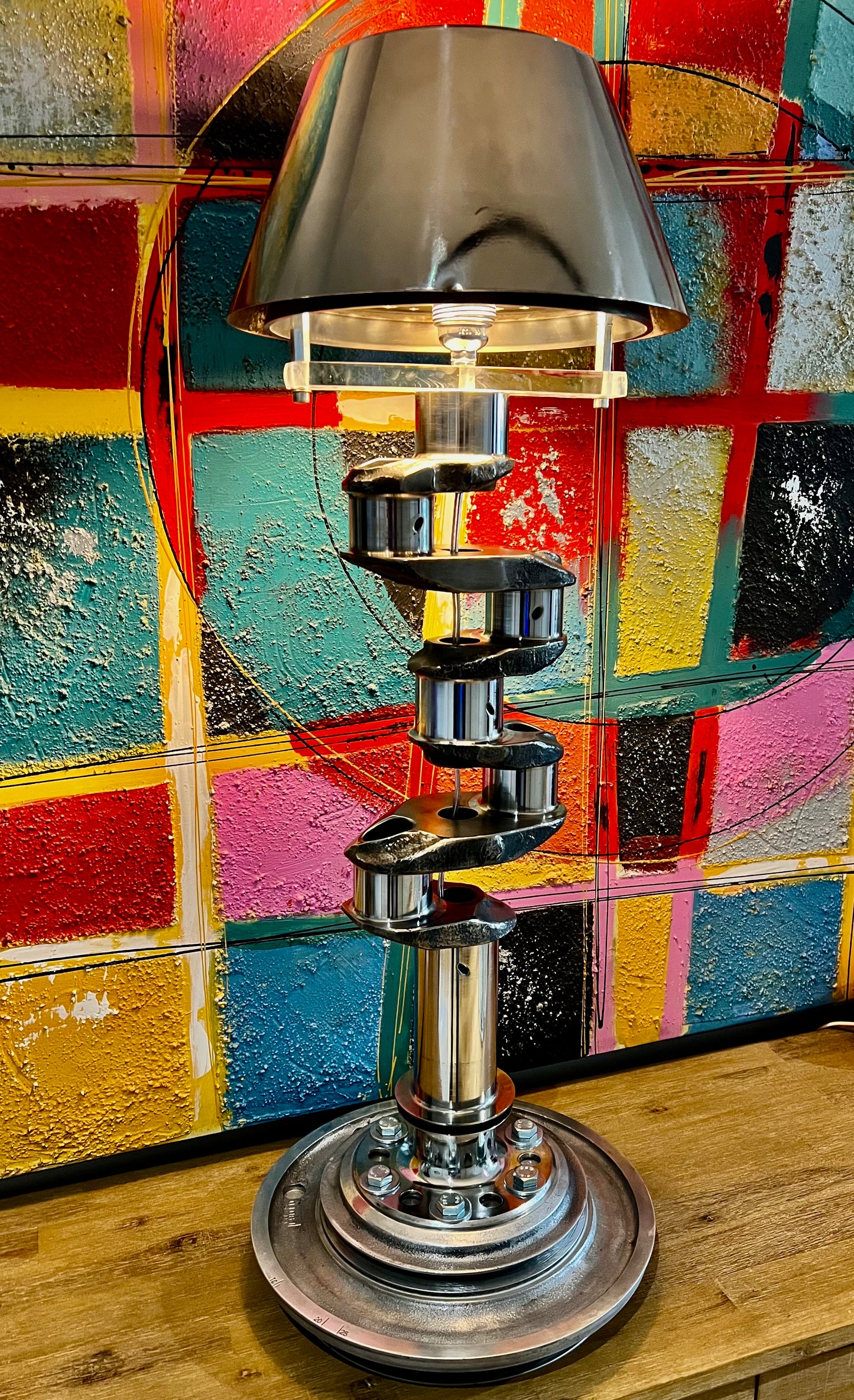 Lycoming piston engine crankshaft table light