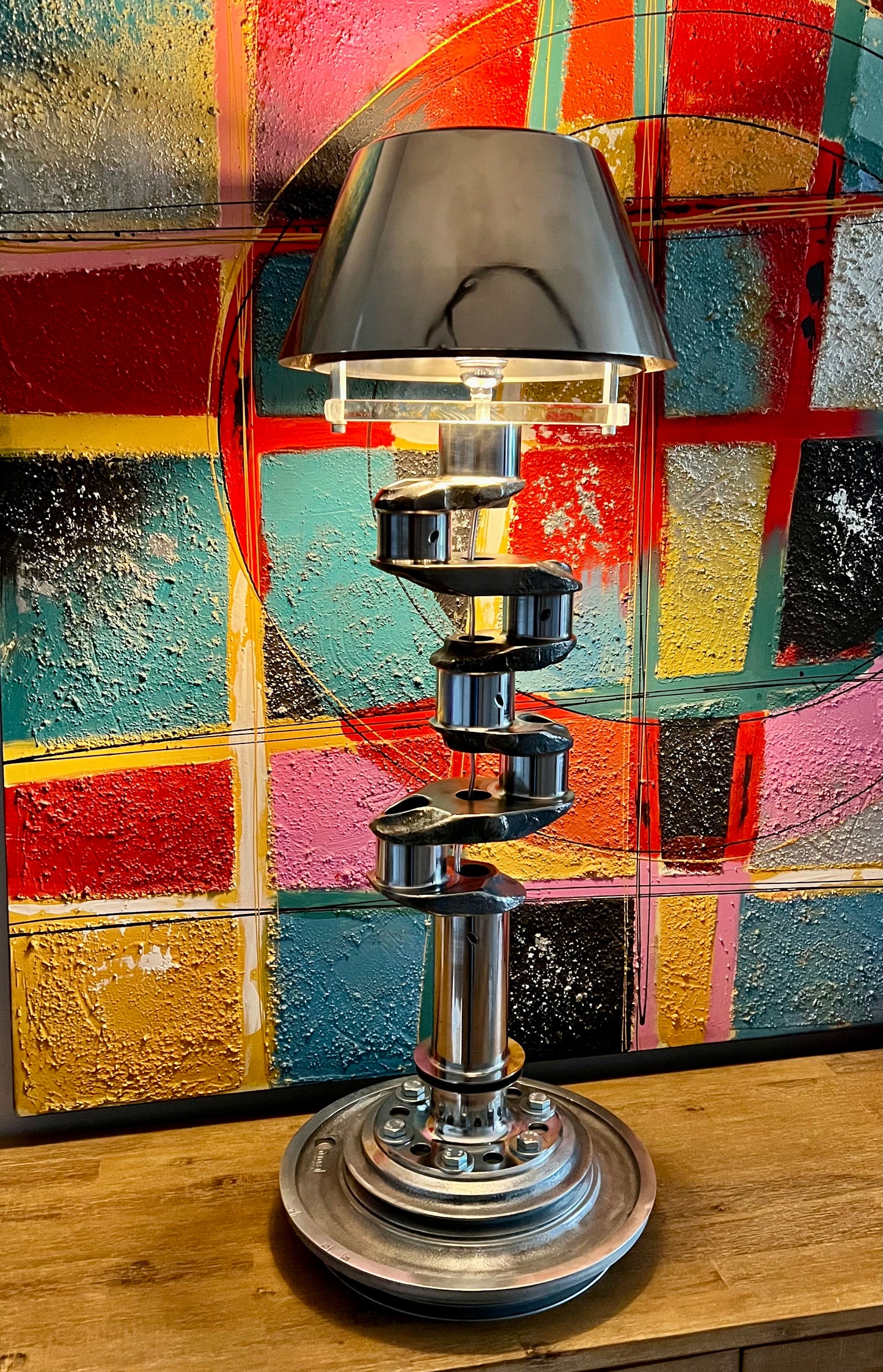 Lycoming piston engine crankshaft table light