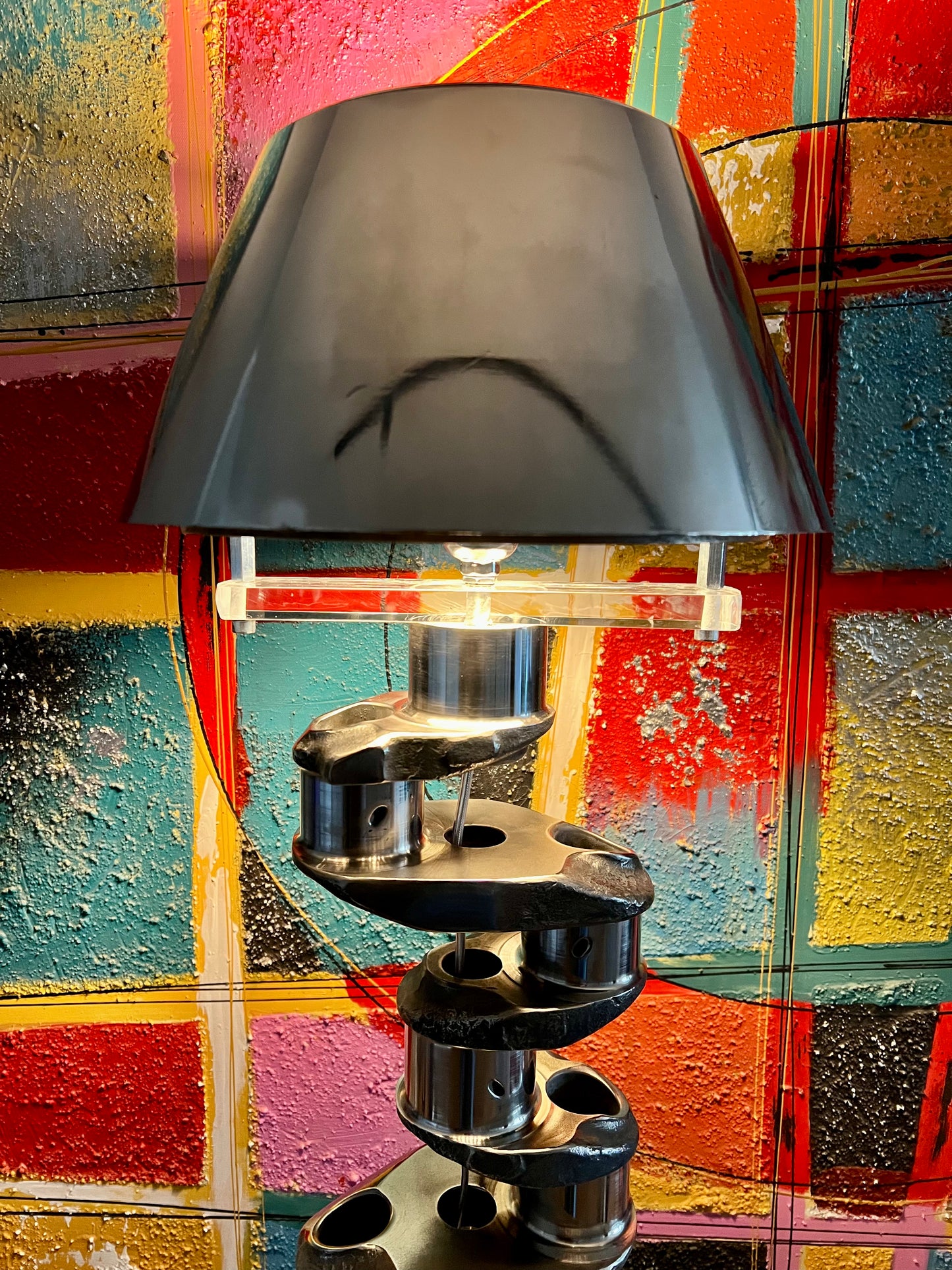 Lycoming piston engine crankshaft table light