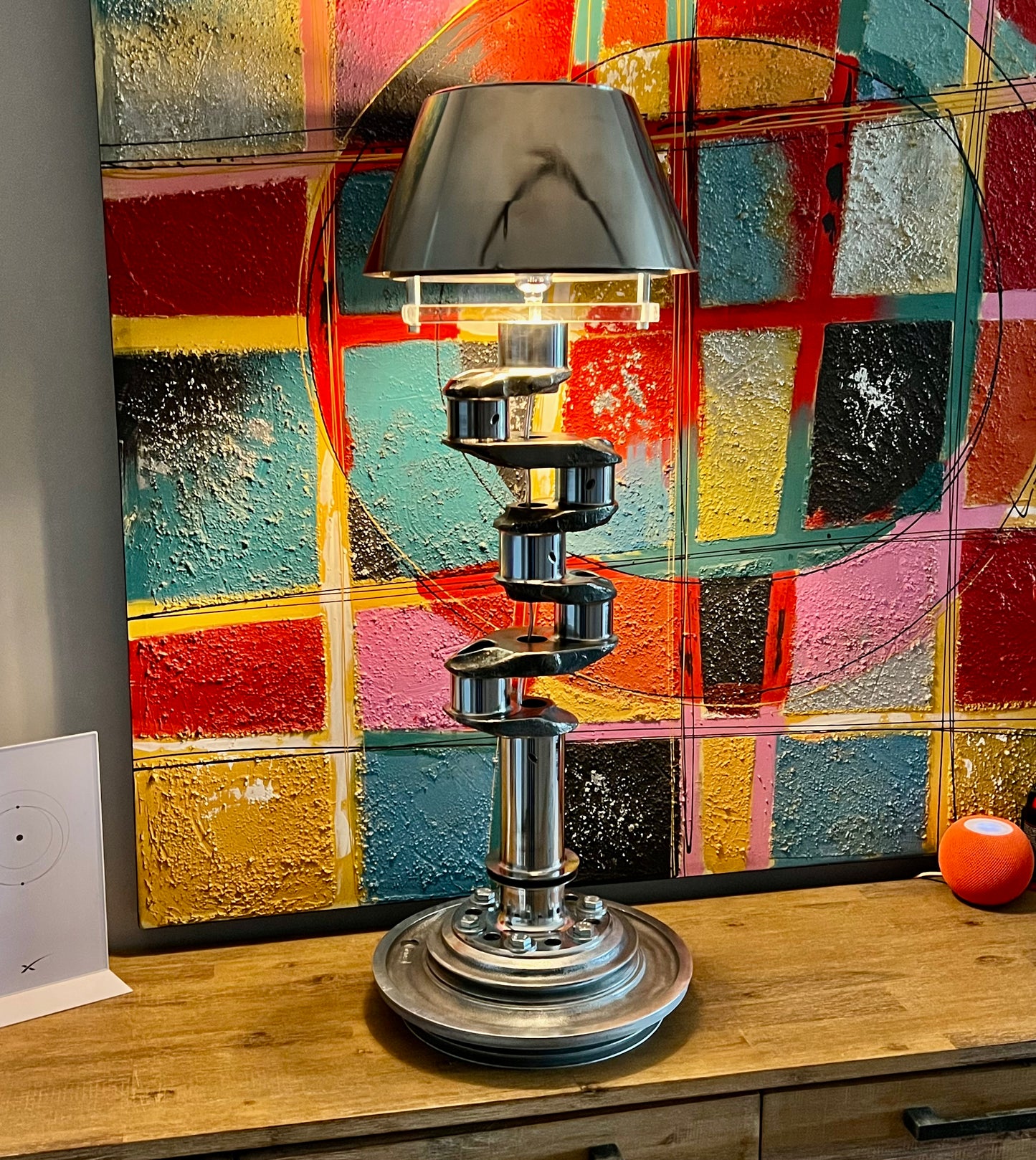 Lycoming piston engine crankshaft table light