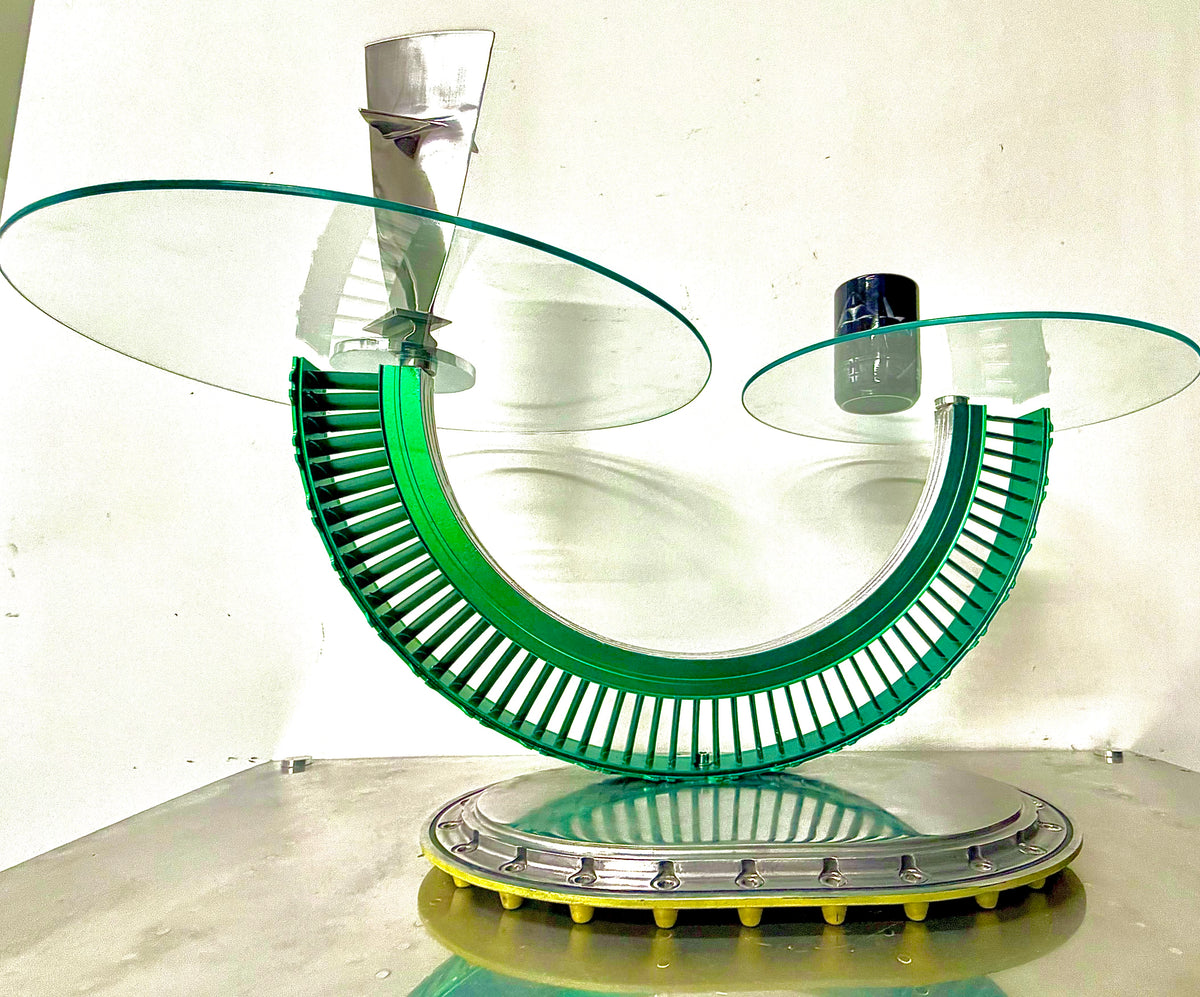 Jet engine coffee table