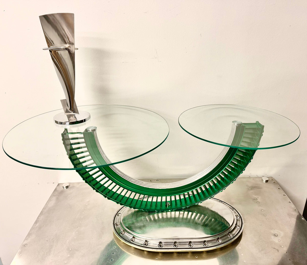 Jet engine coffee table