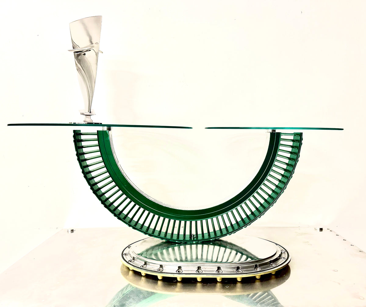 Jet engine coffee table