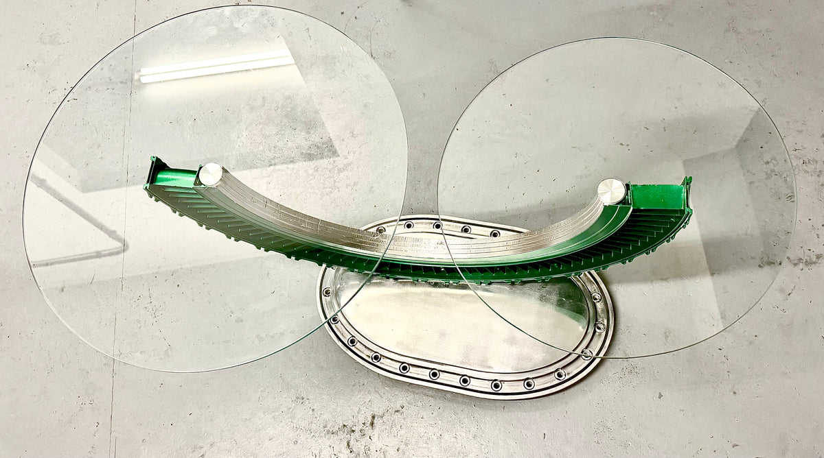 Jet engine coffee table