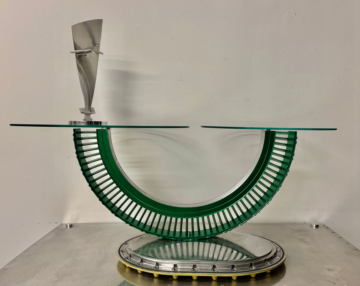 Jet engine coffee table