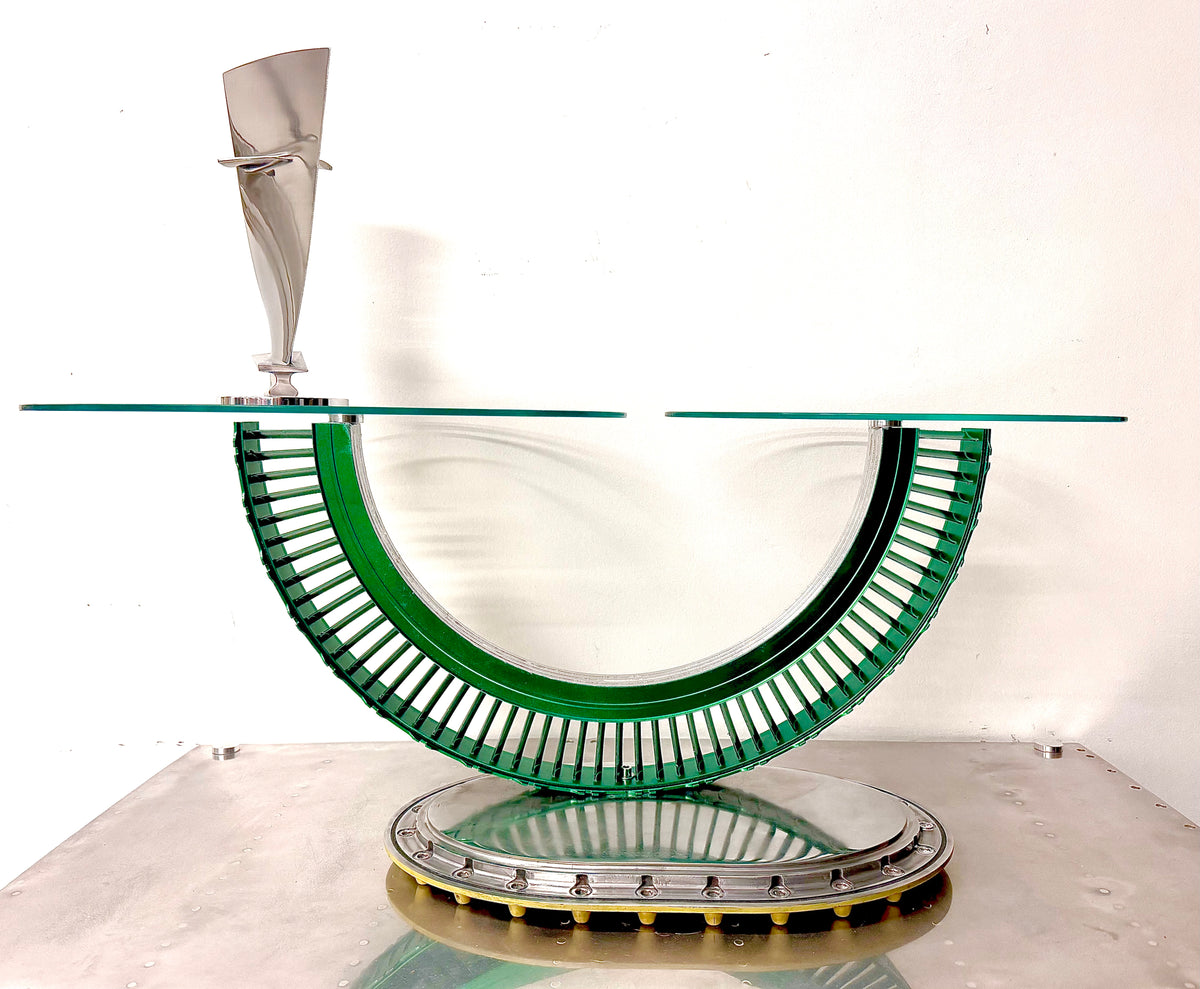 Jet engine coffee table