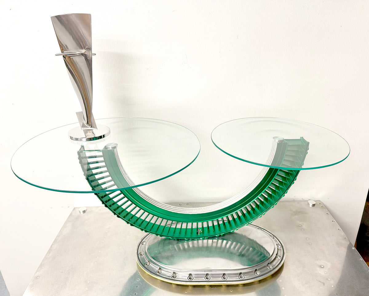 Jet engine coffee table